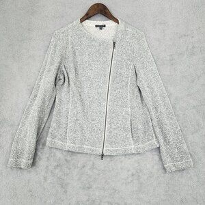 Eileen Fisher Womens M Tweed Organic Cotton  Full Zip Jacket   GT